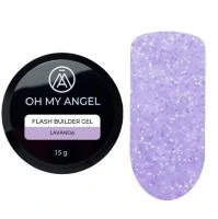 Гель Oh My Angel Flash Builder Gel - Lavanda (светоотражающий), 15 мл