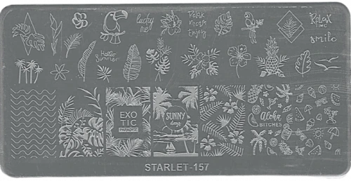 Трафареты для штампинга прямоугольные Starlet №157