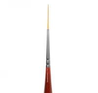 DC43R Кисть Roubloff рыжая синтетика / страйпер 00 / ручка фигурная бордовая