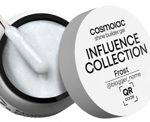Гель камуфлирующий CosmoLac Shine Builder Gel Influence Collection FROST 15мл