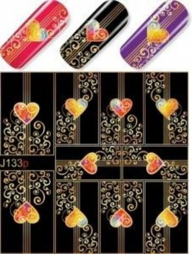 Водные наклейки для ногтей  (слайдер-дизайн) J133p