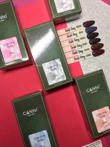 Гель-лак Canni Cold Gray 16ml C033 (с)