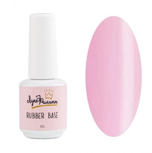 Камуфлирующее базовое покрытие Луи Филипп Rubber Base Bubble Gum №2, 15 мл