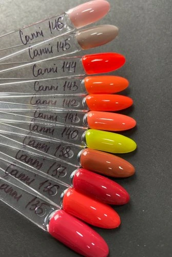 Гель-лак (шеллак) Canni №144 Neon Orange 7.3ml
