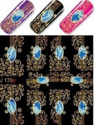 Водные наклейки для ногтей  (слайдер-дизайн) J139p