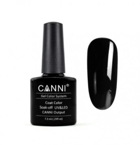 Гель-лак (шеллак) Canni №161 Pure Black 7.3ml