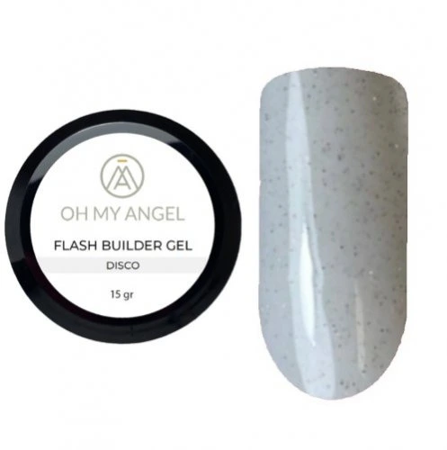 Гель Oh My Angel Flash Builder Gel - Disco (светоотражающий), 15 мл