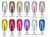 Гель-лак (шеллак) Canni Platinum №485 Liquid Foil Glitter 7.3ml