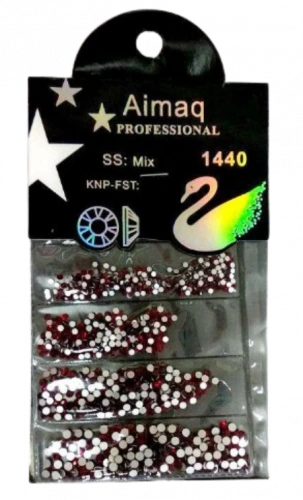 Стразы mix 6в1 красные 1440 шт. №2