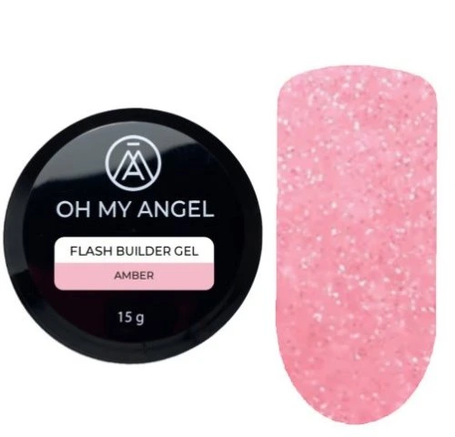 Гель Oh My Angel Flash Builder Gel - Amber (светоотражающий), 15 мл