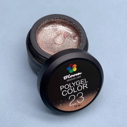 Полигель Bloom №23 12 мл искрящийся бронзовый (баночка)