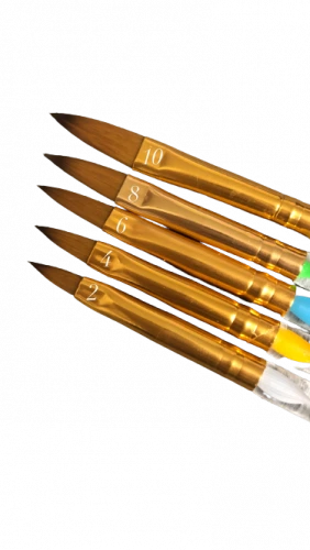 Кисть для акрила (цветная ручка) №4