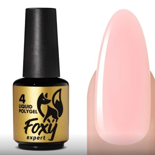 Жидкий полигель с кистью Foxy Liquid polygel №04, 18мл