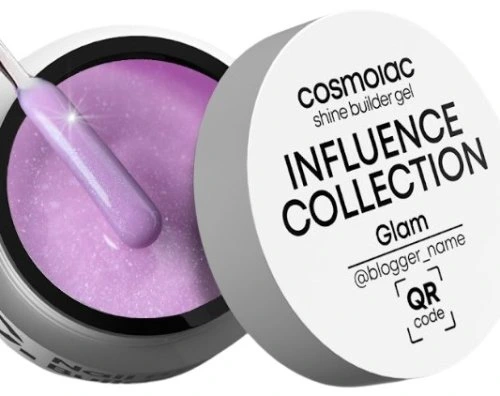 Гель камуфлирующий CosmoLac Shine Builder Gel Influence Collection GLAM 15мл