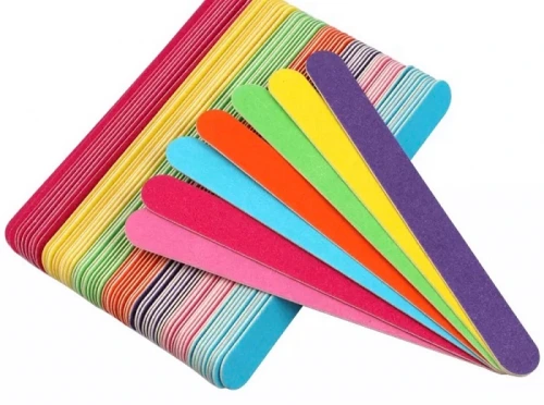 Пилочка для натуральных ногтей тонкая 240/320 (разные цвета)