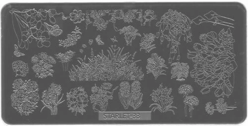 Трафареты для стемпинга прямоугольные Starlet №33