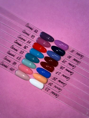 Гель-лак (шеллак) Canni №24 Orange Pink 7.3ml (с)