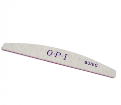 Пилочка для искусственных ногтей O.P.I. "лодочка" абр.80/80 серая