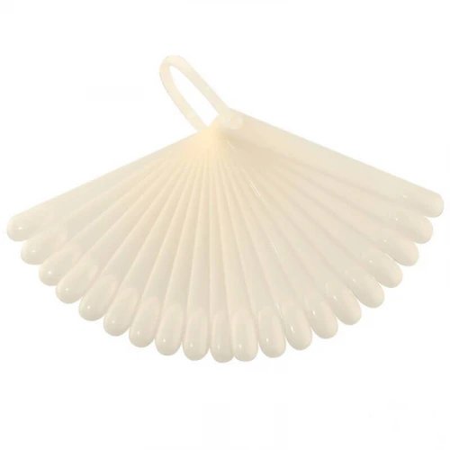 Палитра - типсы для выкраски на кольце (веер, натуральный, 20 штук) 10 см