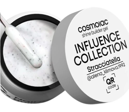 Гель камуфлирующий CosmoLac Shine Builder Gel Influence Collection STRACCIATELLA 15мл