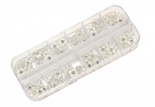 Набор цветов белых в боксе №16