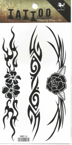 Переводные картинки (размер листа 10.5*21) (IBL-N6) временное тату hm516
