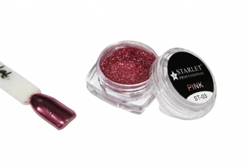 Втирка в гель-лак "Металлик" №3 Starlet