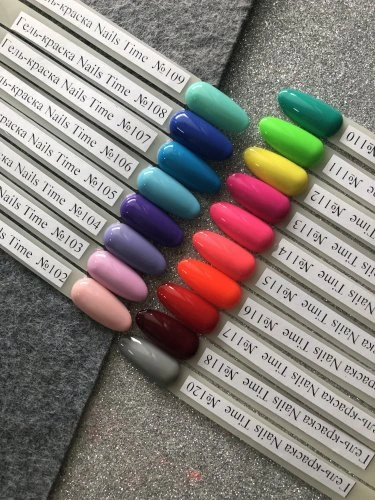 Гель-краска с липким слоем Nails Time / Color Gel Paint №109 Light Green 5g