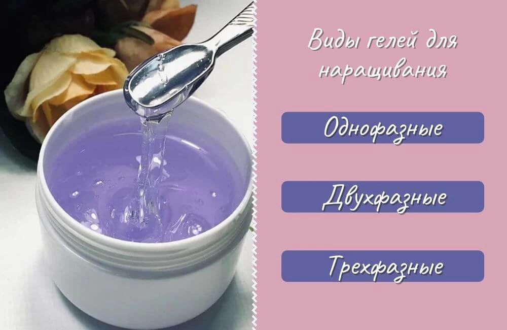 Виды гелей для наращивания